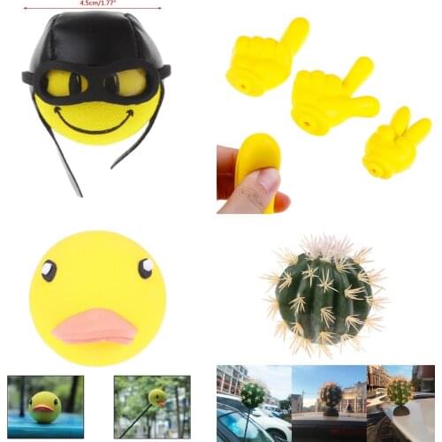 1 Pcs Pilot/finger/Yellow Duck/cactus/BAT Antenna Topper Eva Decorative Topper Balls For Cars