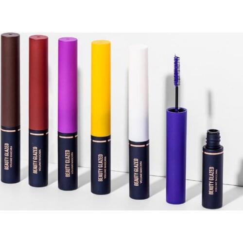 200pcs Ultra Thin Mascara Colorful Long Lasting Waterproof Not Blooming Natural Curling Eyelash Mascara Cosmetic