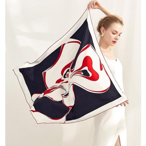 2021 New Silk Gift Scarf Simple and Elegant Womens Versatile 90cm Silk Twill Square Scarf