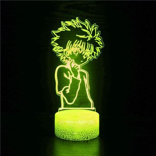 Hunter X Hunter 3D night light table decoration USB 16 color night light remote control anime LED light anime toys children gift