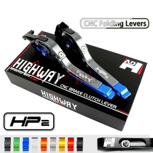 CNC Aluminum Brake Handle Bar Lever Extendable Folding Adjustable Brake Clutch Levers For BMW HP2 Megamoto 2006-2009