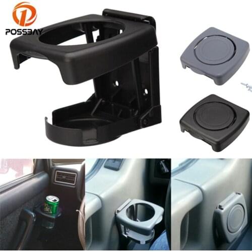 POSSBAY -50% OFF Car Auto Truck Folding Mount 2 Colors Drink Can Cup Bottle Holder Stand Universal Fit POSSBAY
