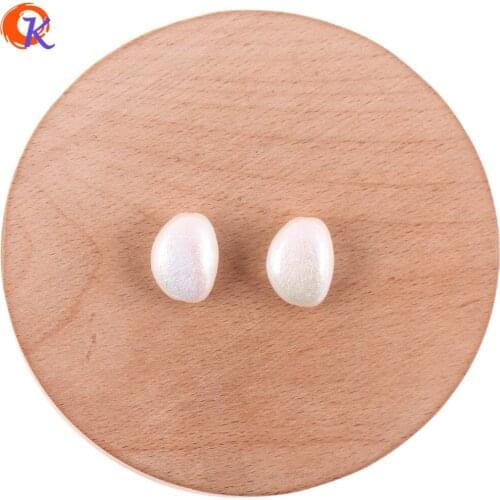 Cordial Design 100Pcs 13*18mm Jewelry Accessories/Acrylic Beads/AB Effect/Imitation Pearl/Hand Made/DIY Making/Earring Findings