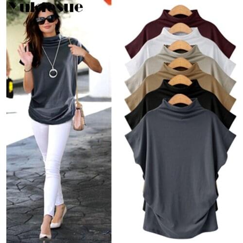 T shirt women spring autumn summer short sleeve Turtleneck basic t-shirts female tops plus size harajuku high quality tshirt