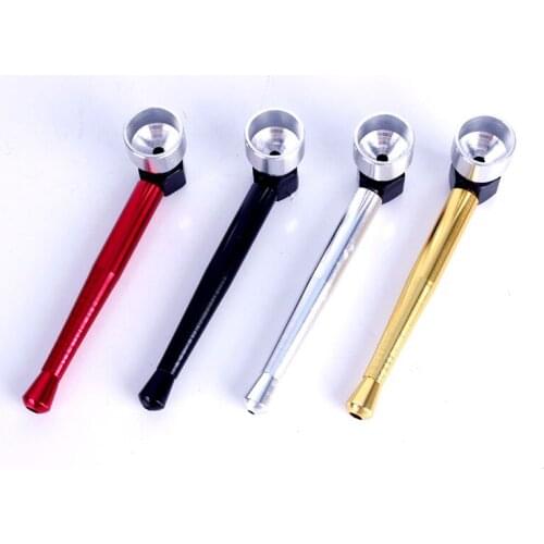 Quality Metal Pipe Portable Gift Tobacco Smoking Pipes Gift Mill Smoke Narguile Gift Grinder Smoking Set Random Delivery