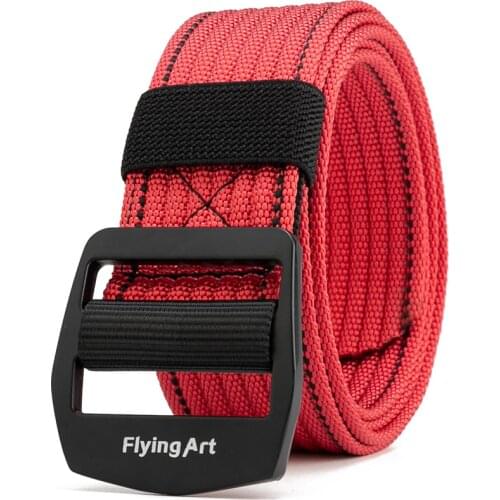 Flying Art New Casual Mens Multicolor Belt Adjustable Military Outdoor Nylon Tactical Quick Release Metal Buckle Belt