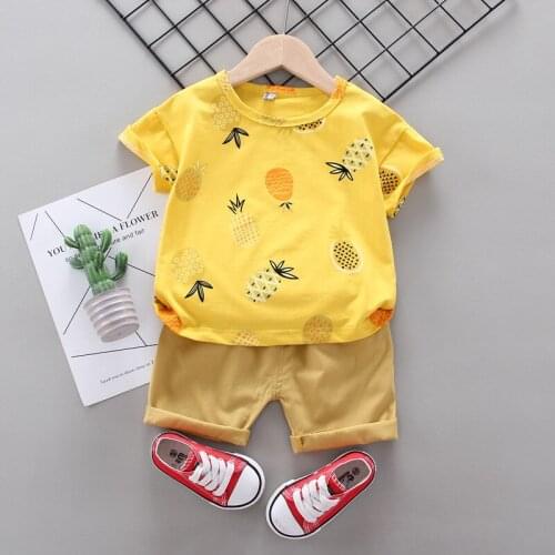 Summer Kids Boys Clothes Sets Cartoon New born Sport Suit Baby Clothing Infant Clothes For Boy Brand Toddler Christmas Costume