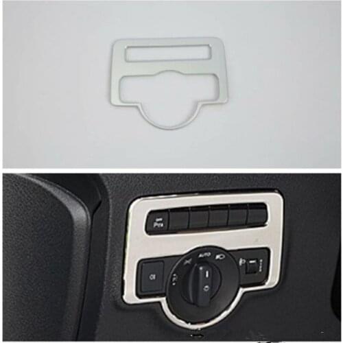 Car Headlight Switch Button Panel Cover Decal Trim Sticker ABS Fit For Mercedes Benz VITO 2017 Car Styling