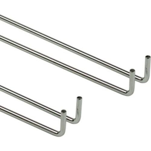 Unilateral Side 2 Row Hanging Wine Glass Holder Inverted Shelf Under Mounted