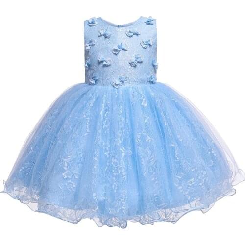 Birthday Party Girls Dress Butterfly Princess Dress for Girls Sweet Cute Ball Gown Prom Designs Baby Clothing 1 2 3 4 Years