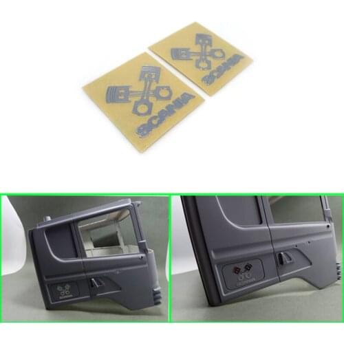 Cylinder Piston Decoration Sticker for 1/14 Tamiya RC Truck Trailer Tipper Scania 470 620 730 Car Diy