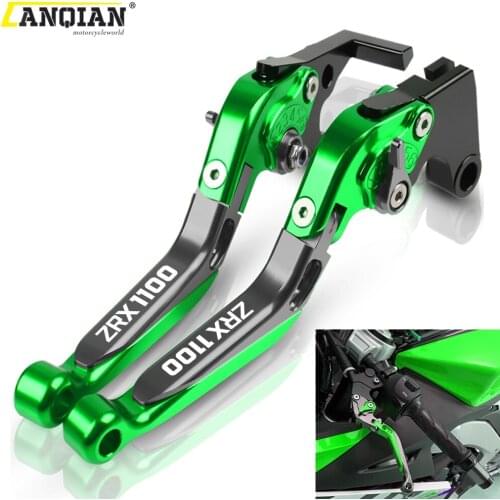 For Kawasaki ZRX1100 1999 2000 2001 2002 2003 2004 2005 2006 2007 Motorcycle Adjustable Extendable Foldable Brake Clutch Levers
