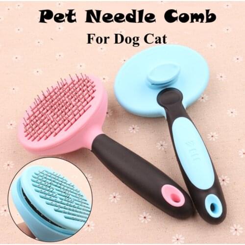 Self-Cleaning Comb Dog Hair Remover Cat Brush Grooming Tools Gilling Pet Cleaning Tools Supplies Product Cat Accessories