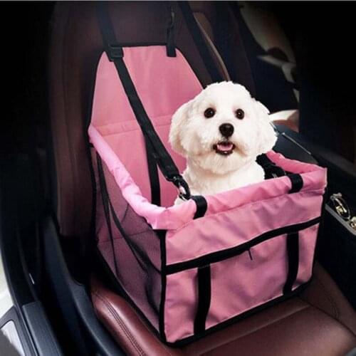 Pet Dog Car Carrier Seat Bag Waterproof Basket Folding Hammock Pet Carriers Bag For Small Cat Dogs Safety Travelling Mesh