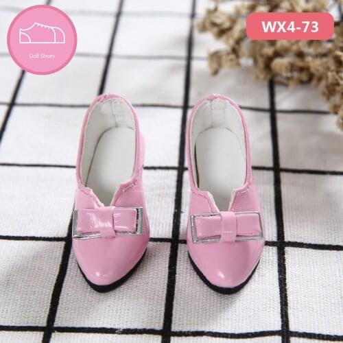 BJD doll shoes 1/4 size fashion cute pointed bow high heels sexy legs sweet womens shoes pink little high heels