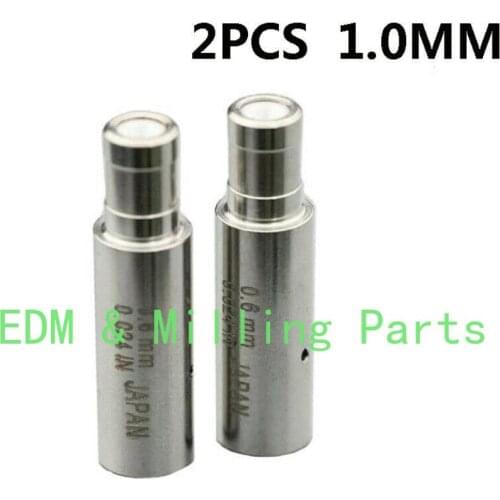 2PCS CNC 1.0MM White Ceramic Electrode Guide Fit EDM Wire Cut Machine Parts For EDM Wire Cut Mill Part