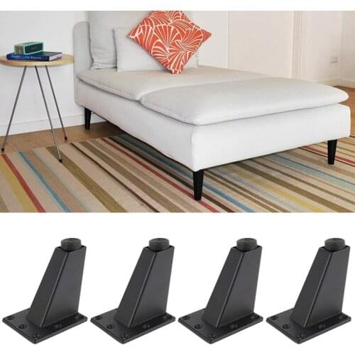 4 Pcs 8cm Adjustable Metal Furniture Leg Thick Aluminum Alloy Table Cabinets Feet Sofa Bed TV Cabinet Legs