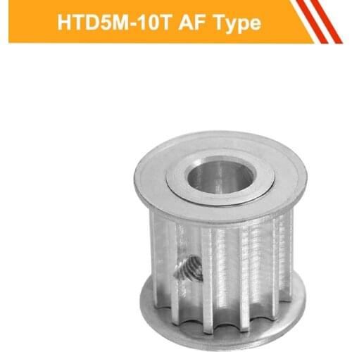 5M 10T Timing Pulley HTD5M Type Aluminum Alloy Toothed Belt Pulley 16mm/21mm Belt Width 5/6/6.35/7mm Bore Transmission Pulley