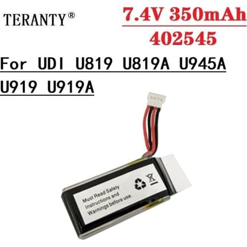Original U819 U819A U945A U919 U919A 7.4V 350mAh Lipo Battery 402545 for RC Helicopter 3D Flip Drone RC Quadcopter Spare Parts