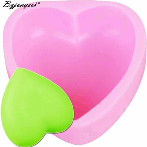 Byjunyeor Love UV Resin Silicone Mold Fondant Chocolate Candy Gumpaste Lollipop Crystal Epoxy Soft Clay Soap Moulds m873