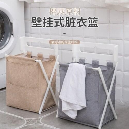 Household Foldable Laundry Basket Bathroom Bathroom Clothes Toy Basket Oxford Cloth Storage Basket Bucket storage bins