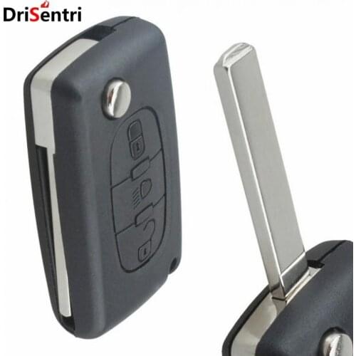 3 Buttons Entry Key Remote Fob Shell Case for Citroen Peugeot C2 C3 C4 C5 C6 C8 SG Xsara Picasso CE0523 2008-2018