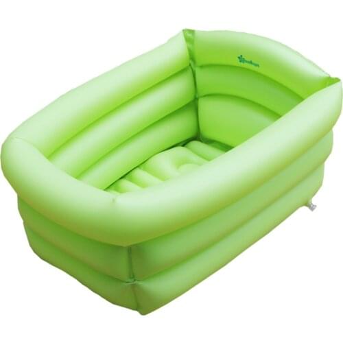 Rooxin Baby Bathtub Inflatable Swimming Pool Folding Washbowl Kids Baby Bath for Newborn Air Cushion Float Pool Toys