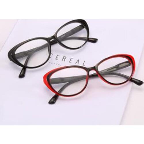 Diopter +1.0 +1.5 +2.0 +2.5 +3.0 +3.5 +4.0 New Cat Eye Reading Glasses Fashion HD Presbyopic Spectacles For Women And Men