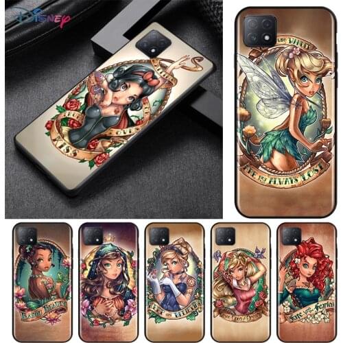 Disney Princess For OPPO AX7 PRO A93 A92 A73 A72 A32 A53 A53S A31 A12 A11X A7 A12E A1K A5 2020 Phone Case