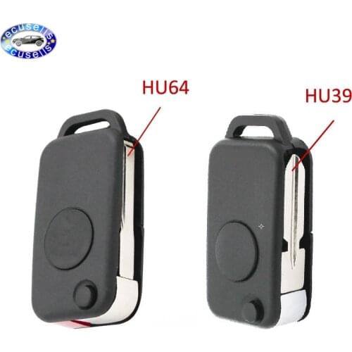 For Mercedes-Benz A C E S 1 Button Remote (Infra Red) Key Fob Shell Case HU39 Blade HU64 Blade
