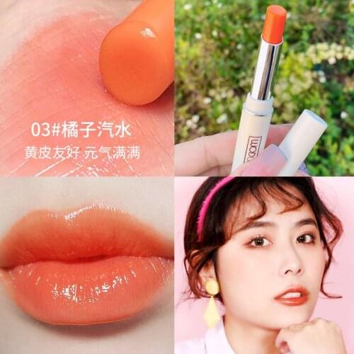 WODWOD jelly lipstick lip skin repair transparent orange pink colors long lasting waterproof silky changing color lipstick AC336