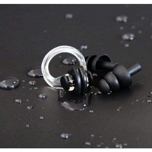 Toy Sports Swimming Essential Tool Soft Silicone Swimming Nose Clips + 2 Ear Plugs Earplugs Gear Pool Accessories Water Sports