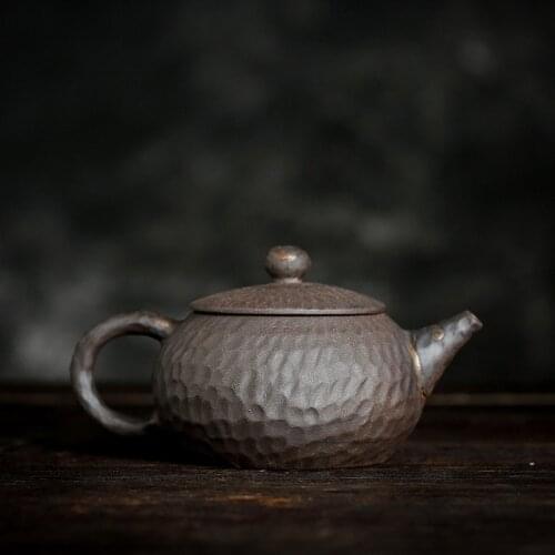 Handmade Chinese Retro Teapots Ceramic Kung Fu Tea Yixing Kettle Travel Tea Pots Drinkware Pottery Tea Set