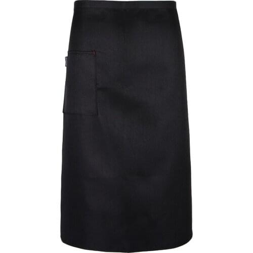MagiDeal Kitchen Half Length Waist Apron Catering Chef Hotel Waiter Apron White