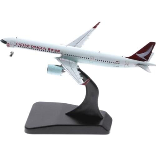1:400 Scale Cathay Dragon Airways A321 Airlines Model with Base Alloy Aircraft For Collectible Souvenir Show Gift Toys