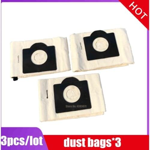 Washable Karcher WD3 dust bags cloth WD3300 MV3 SE4001 SE4002 6.959-130 A2200 A2500 A2600 A2900 A3100 Vacuum cleaner bags