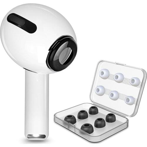 12pcs Set Replacement Noise Isolating 3 Pairs Memory Foam tips & 3 pairs Silicone Earbuds Ear Pads for Headphone Earphone