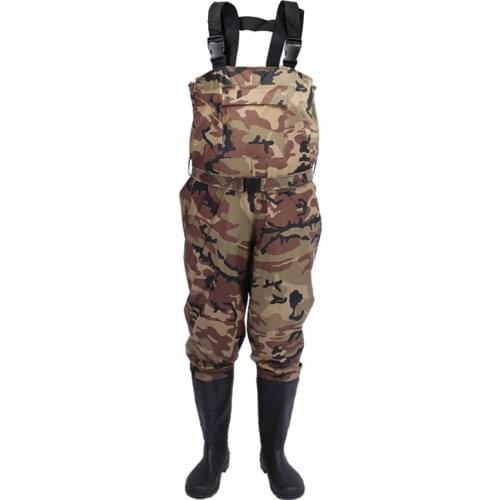 Fly Fishing Chest Waders Clothes Waterproof Breathable Stocking Foot River Wader Pants for Men and Women no-Slip Shoes Boots