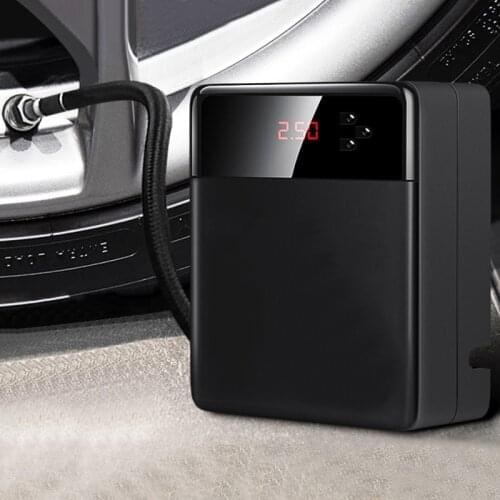 Intelligent Digital Display Car Inflatable Pump Portable Air Compressor with LED Light 150psi Tire Fast Inflator Electric Pump