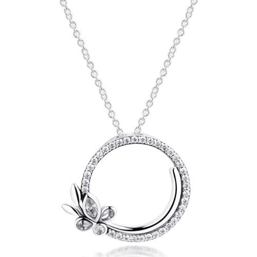 Natural Beauty Necklaces 100% 925 Sterling Silver Jewelry Free Shipping