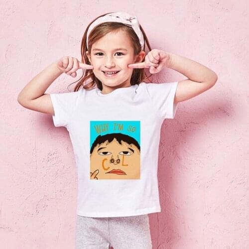 New Summer Kids T-Shirt Boys And Girls Shirts Cute Cool Design Comics Funny Harajuku Korean Design Fashion Pretty Kids T-Shirts