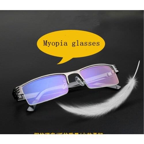 Eyesilove Finished myopia glasses men women Anti-blue ray eyeglasses computer Spectacles -1.0 -1.5 -2.0 -2.5 -3.0 -3.5 -4.0