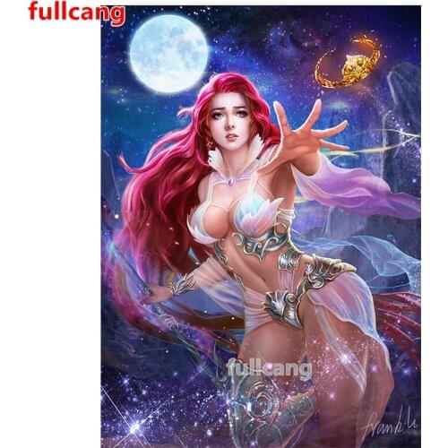 Sexy puzzle fairy diamond embroidery sale diamond mosaic full square ROUND 5d diy diamond painting Game anime rhinestone JX2292