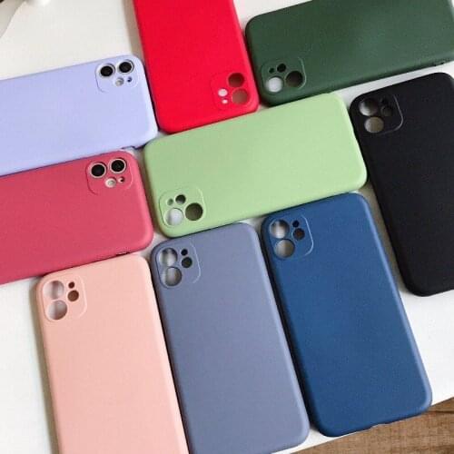 Suitable for Apple 11 case straight edge for iPhone 11 promax camera full package liquid silicone for men and women