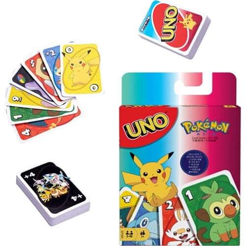Pokemon Pikachu Anime Game Character UNO Game Family Entertainment Board Game Poker Game Childrens Birthday Gift