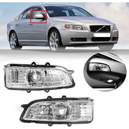 Car Rearview Side Mirror Turn Singal Lamps(without bulb) For Volvo S80 S80L S40 S60 C70 C30 31111090 Reversing Indicator Lamp