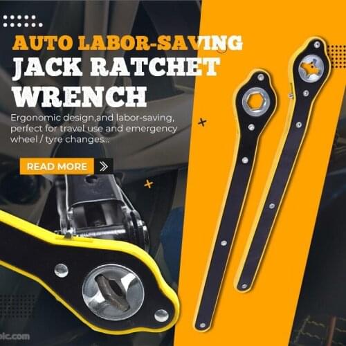 Dropshipping Auto Labor-saving jack ratchet wrench Scissor Jack Garage Tire Wheel Lug Handle labor-saving Phillips wrench