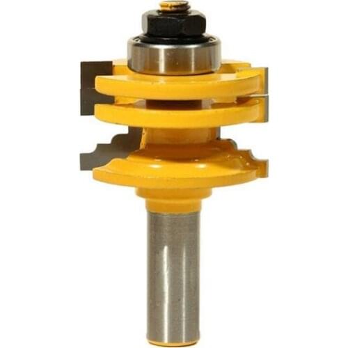 1pc 8mm/12.7mm 1/2 inch Shank Glass Door Rail & Stile Reversible Router Bits Woodworking Cutting Tool Mayitr Power Tool