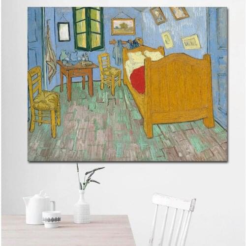 SELFLESSLY VINCENT VAN GOGH The Bedroom 1889 print landscape painting ART on camvas OIL PAINTING no frame