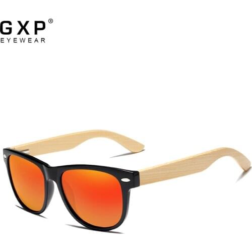 GXP Original Mens Polarized Bamboo Sunglasses Women Wooden Sun glasses Men Brand Wood Glasses Oculos de sol masculino
